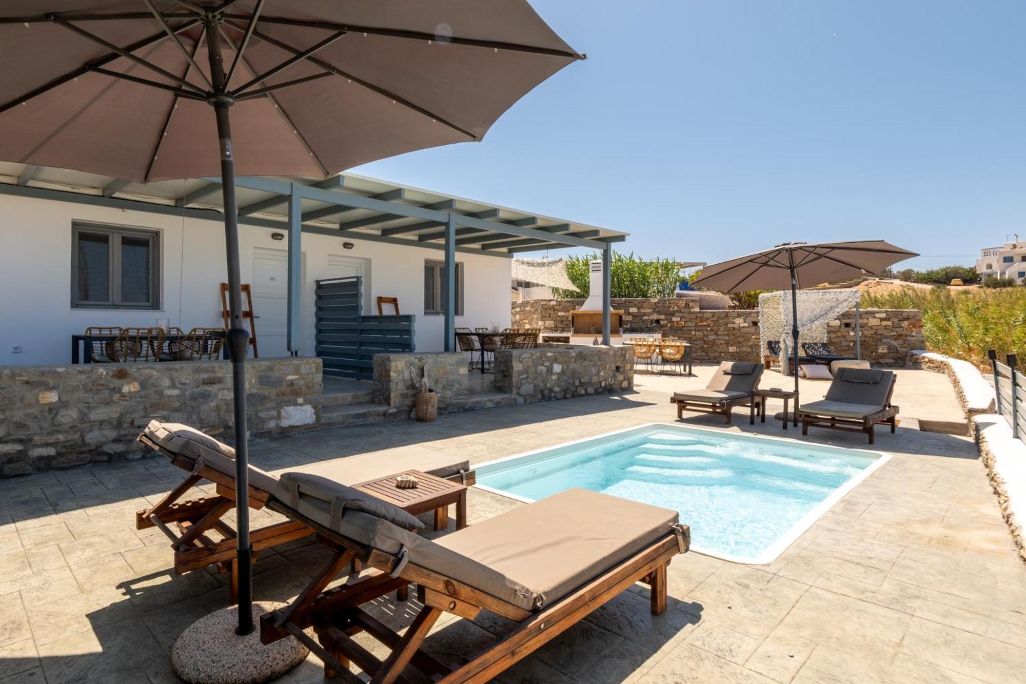 Blue View Villa Apartment #1 With Shared Pool Pounda Exteriör bild
